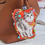 画像をギャラリービューアに読み込む, 【オーダーメイド】愛犬・愛猫の刺繍チャーム・キーホルダー｜バッグ・キーホルダー・車用
