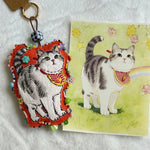 画像をギャラリービューアに読み込む, 【オーダーメイド】愛犬・愛猫の刺繍チャーム・キーホルダー｜バッグ・キーホルダー・車用
