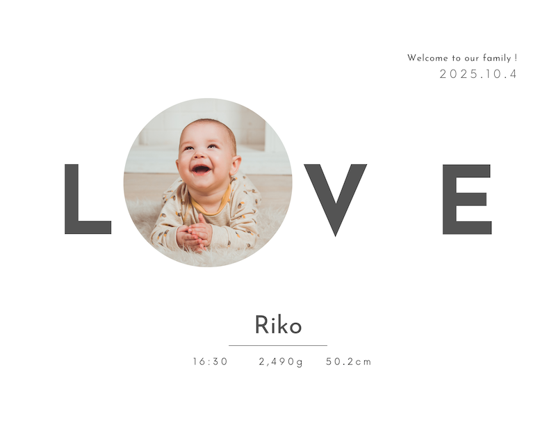 出産祝いに 写真と名前で作る大判ブランケット 女の子 男の子 赤ちゃん ベイビー★ 最高のギフト★ LOVE 10/05