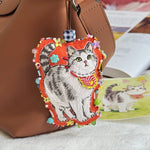 画像をギャラリービューアに読み込む, 【オーダーメイド】愛犬・愛猫の刺繍チャーム・キーホルダー｜バッグ・キーホルダー・車用

