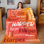 将图片加载到图库查看器，【虹】名前入りブランケット 膝掛け　ひざ掛け  誕生日ギフト 出産祝い
