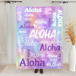 将图片加载到图库查看器，【虹】名前入りブランケット 膝掛け　ひざ掛け  誕生日ギフト 出産祝い
