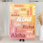 将图片加载到图库查看器，【虹】名前入りブランケット 膝掛け　ひざ掛け  誕生日ギフト 出産祝い
