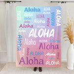 将图片加载到图库查看器，【虹】名前入りブランケット 膝掛け　ひざ掛け  誕生日ギフト 出産祝い
