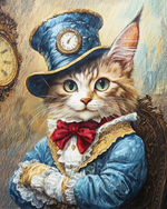 画像をギャラリービューアに読み込む, うちの子 ペットが西洋肖像画風になるペットキャンバスアート｜ギフト・記念日にも Cat 3
