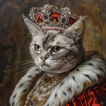 画像をギャラリービューアに読み込む, うちの子 ペットが西洋肖像画風になるペットキャンバスアート｜ギフト・記念日にも Cat 4
