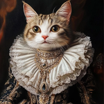 画像をギャラリービューアに読み込む, うちの子 ペットが西洋肖像画風になるペットキャンバスアート｜ギフト・記念日にも Cat 5
