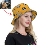 将图片加载到图库查看器，ペット写真でつくるオリジナルリバーシブル 反射素材 バケットハット  - 50下地色
