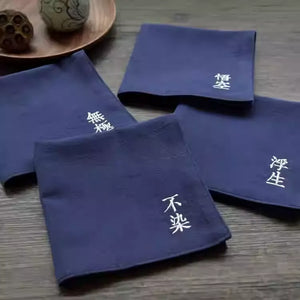 【名入れ 刺繍】わびさび 名入れ 刺繍ハンカチ ブランド ギフト プレゼント 誕生日 敬老の日 内祝い 就職祝い おしゃれ 人気