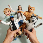画像をギャラリービューアに読み込む, おもしろぬいぐるみ｜人物・ペット 写真オーダーメイド 全身 ファニー カスタム クッション人形 25cm ギフト 爆笑ギフト
