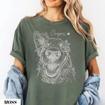 将图片加载到图库查看器，【名入れ】うちの子素描イラストTシャツ｜ペット写真で作るオーダーメイド
