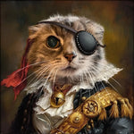 画像をギャラリービューアに読み込む, うちの子 ペットが西洋肖像画風になるペットキャンバスアート｜ギフト・記念日にも - 海賊
