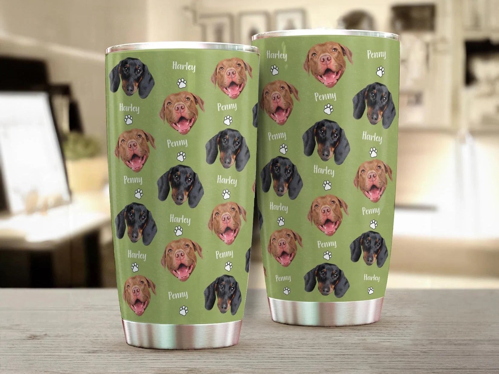 うちの子グッズ  ペット写真 ステンレスタンブラー 愛犬猫 オーダーメイド ステンレス製の名入れマグカップ