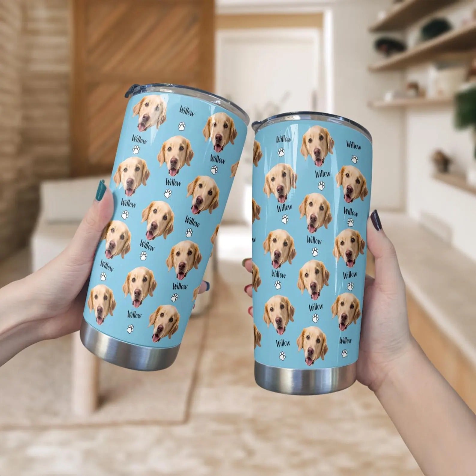 うちの子グッズ  ペット写真 ステンレスタンブラー 愛犬猫 オーダーメイド ステンレス製の名入れマグカップ