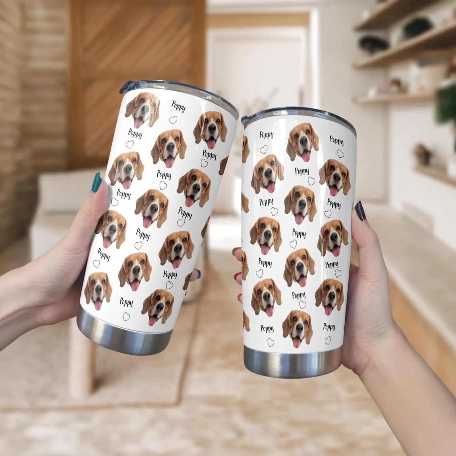 うちの子グッズ  ペット写真 ステンレスタンブラー 愛犬猫 オーダーメイド ステンレス製の名入れマグカップ