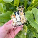 画像をギャラリービューアに読み込む, 水彩イラストバッジリール｜ペット写真からオーダーメイド 犬・猫 名前入り 看護師ギフト
