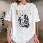 画像をギャラリービューアに読み込む, 【名前入り】愛犬・愛猫のお顔プリントTシャツ｜ヴィンテージスタイル カスタムペットTシャツ｜プレゼントにも◎
