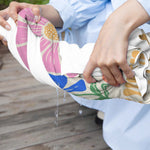 画像をギャラリービューアに読み込む, オリジナル名前入り速乾ビーチタオル· 洗顔タオル ♪ オーダーメイド - 花柄
