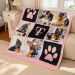 画像をギャラリービューアに読み込む, うちの子グッズ ブランケット ペット写真6枚 膝掛け ひざ掛け 愛犬猫 オーダーメイド - Paw Print
