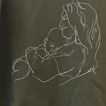 画像をギャラリービューアに読み込む, 愛犬・愛猫の写真＆名前入り｜線画風オリジナルTシャツ・トレーナー・パーカー
