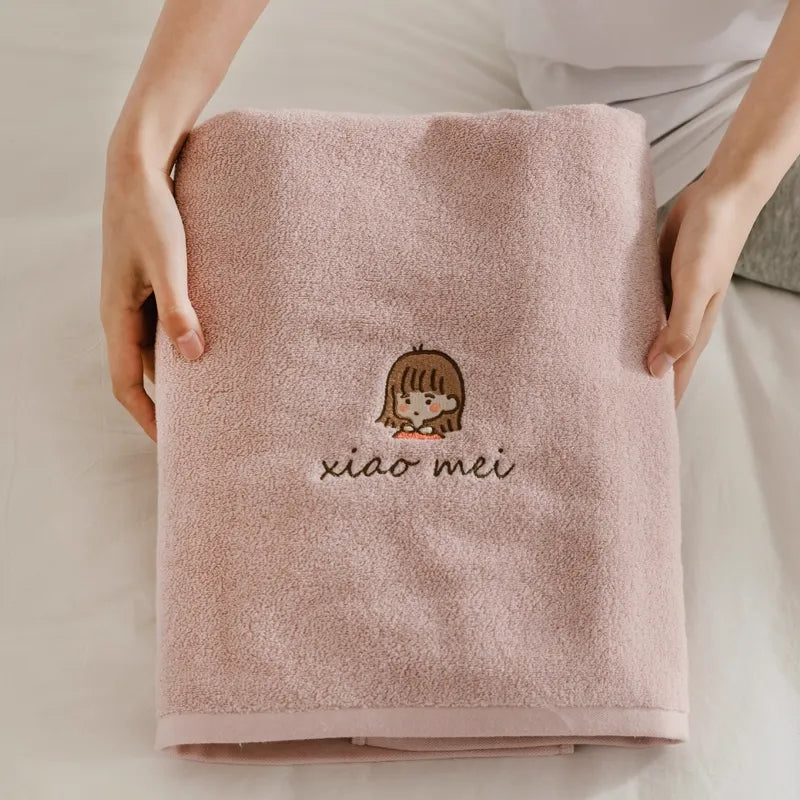 【お名前刺繍入り】オーガニックコットン タオル 刺繍 名入れ 名前入りバスタオル
