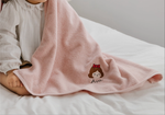 画像をギャラリービューアに読み込む, 出産祝い オーガニックコットン タオル 刺繍 名入れ 名前入りバスタオル

